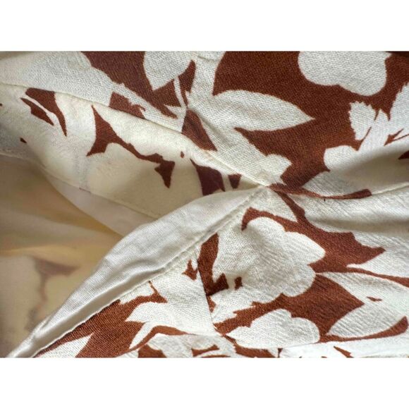 Universal Thread Goods Co Skirt Womens Size 2X Brown Floral A Line Midi Tiered - Picture 7 of 8